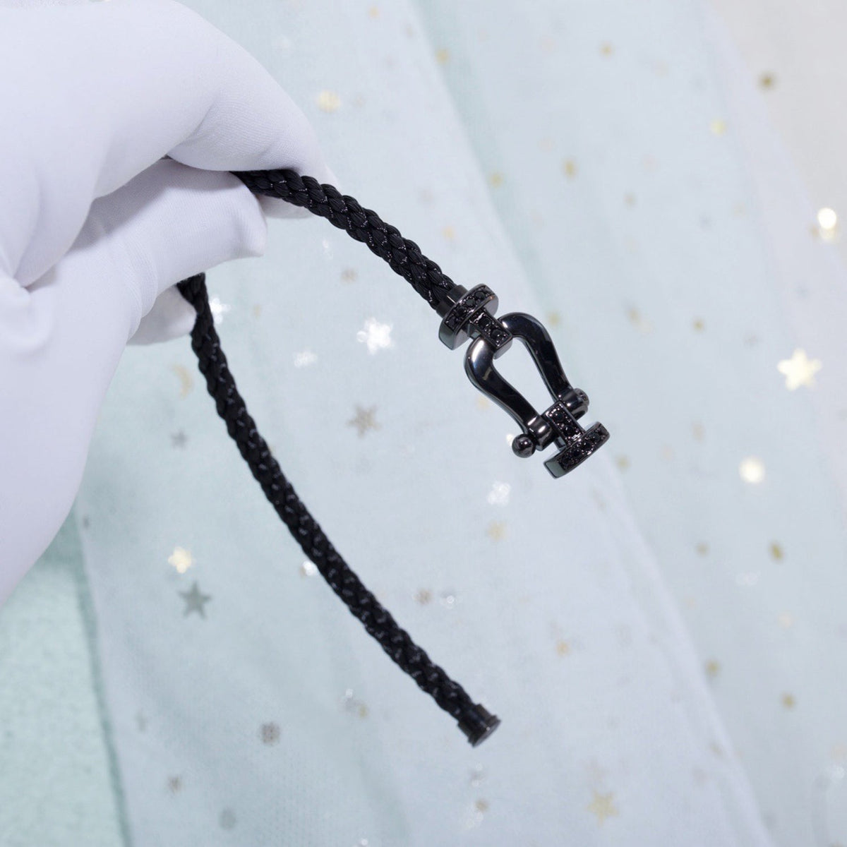 [⭐Hinora Jewelry]FORCE LARGE SERIES HORSESHOE BLACK SAMURAI BRACELET