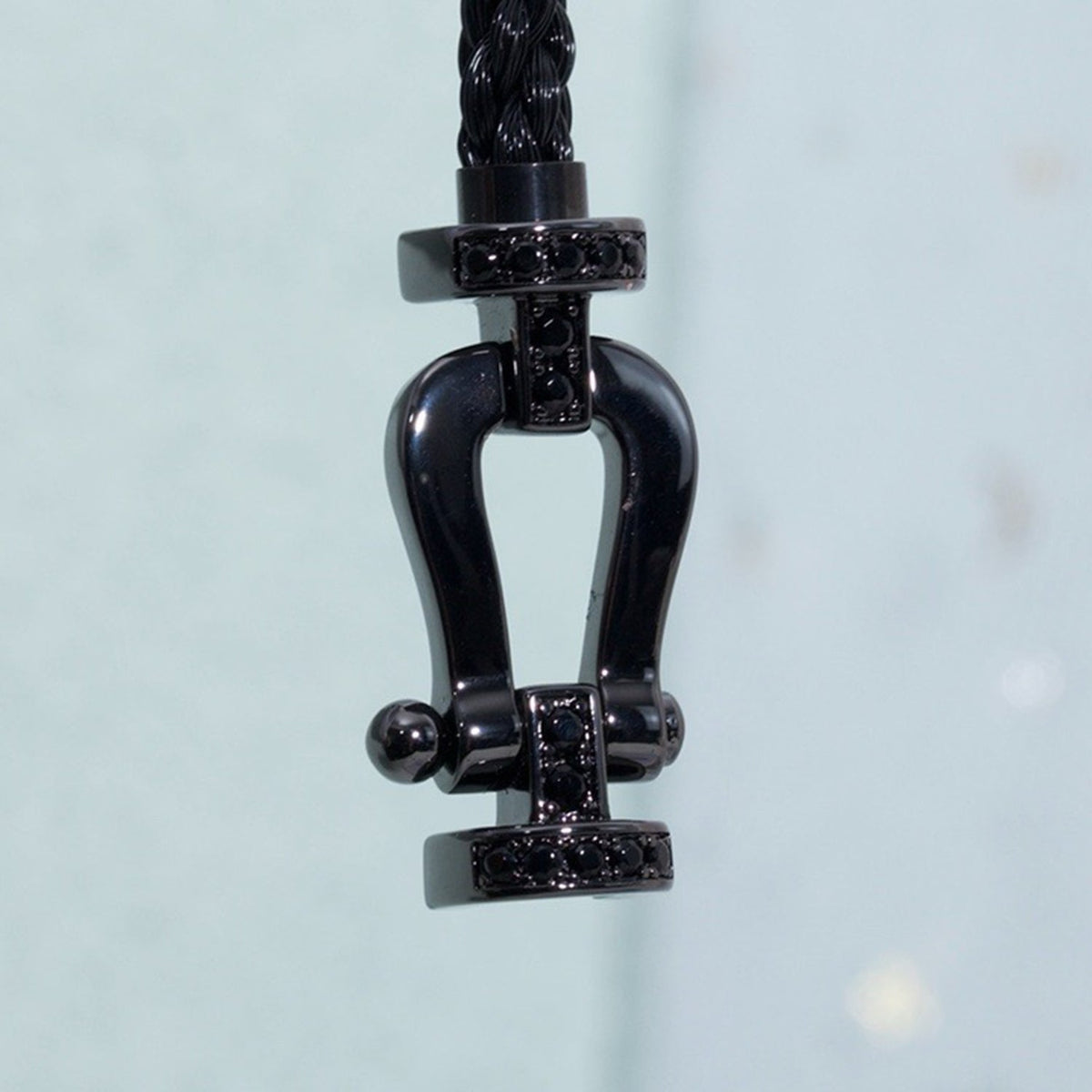 [⭐Hinora Jewelry]FORCE LARGE SERIES HORSESHOE BLACK SAMURAI BRACELET