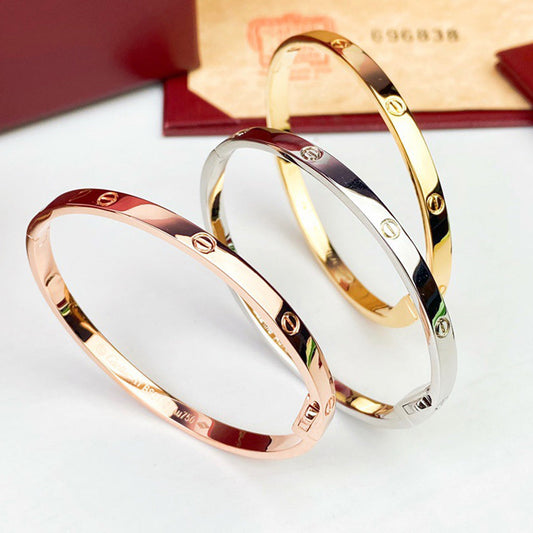 [⭐Hinora Jewelry]LOVE BRACELET 3.65MM NO DIAMONDS