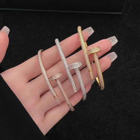 [⭐Hinora Jewelry]JUSTE BRACELET 3.5MM ALL DIAMONDS