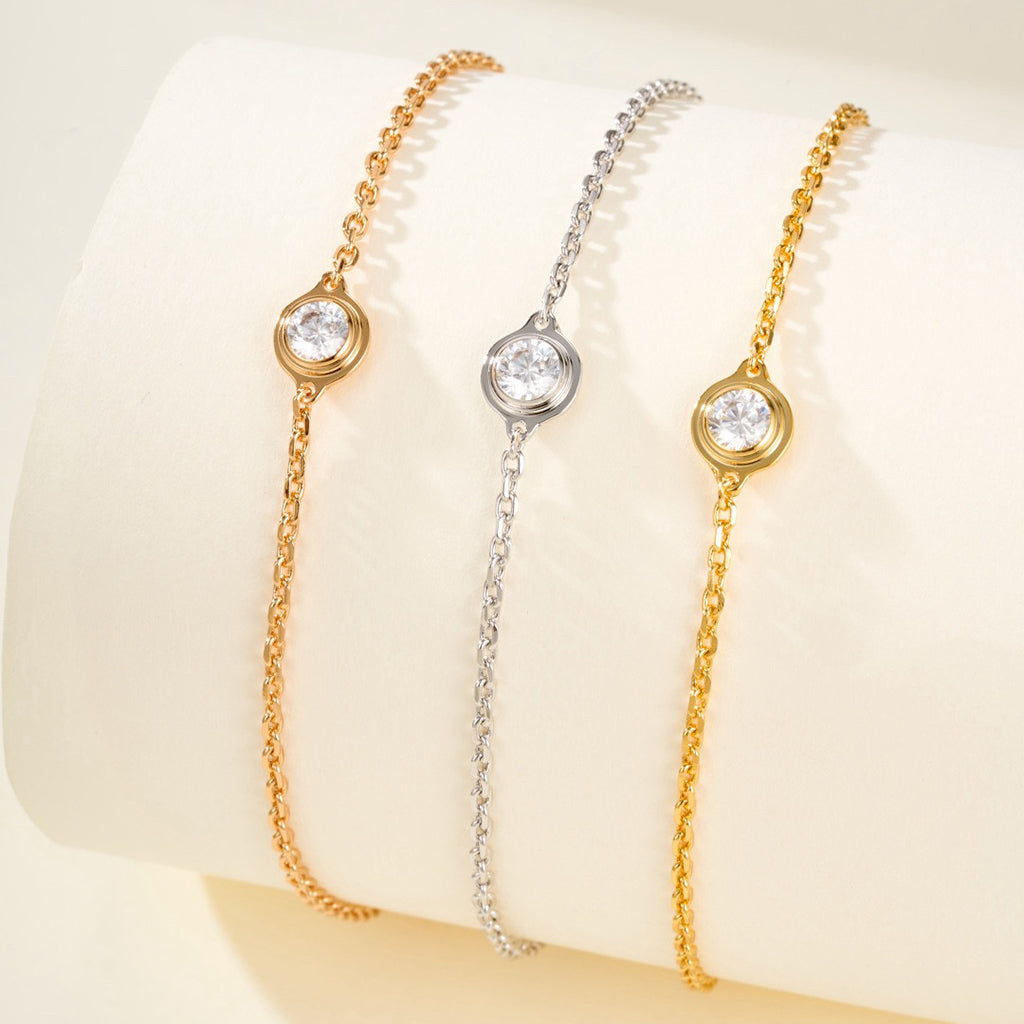 [⭐Hinora Jewelry]DAMOUR BRACELET 1 DIAMOND