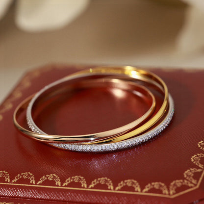 [⭐Hinora Jewelry]TRINITY 2.8MM SMALL BRACELET