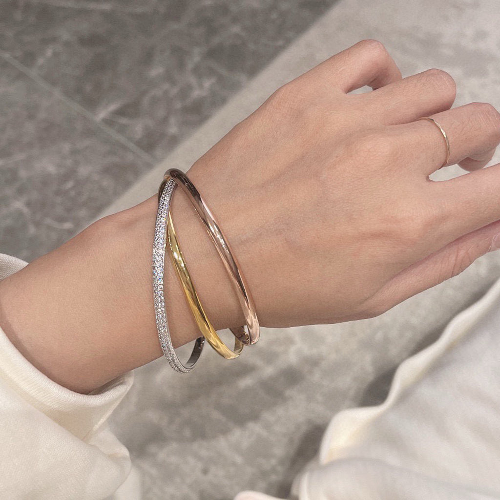 [⭐Hinora Jewelry]TRINITY 2.8MM SMALL BRACELET