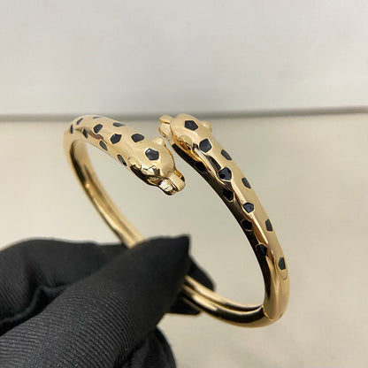 [⭐Hinora Jewelry]PANTHERE DOUBLE HEADED OPEN BRACELET