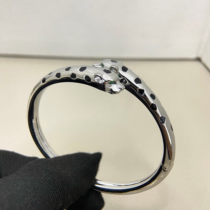 [⭐Hinora Jewelry]PANTHERE DOUBLE HEADED OPEN BRACELET