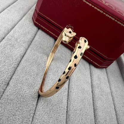 [⭐Hinora Jewelry]PANTHERE DOUBLE HEADED OPEN BRACELET