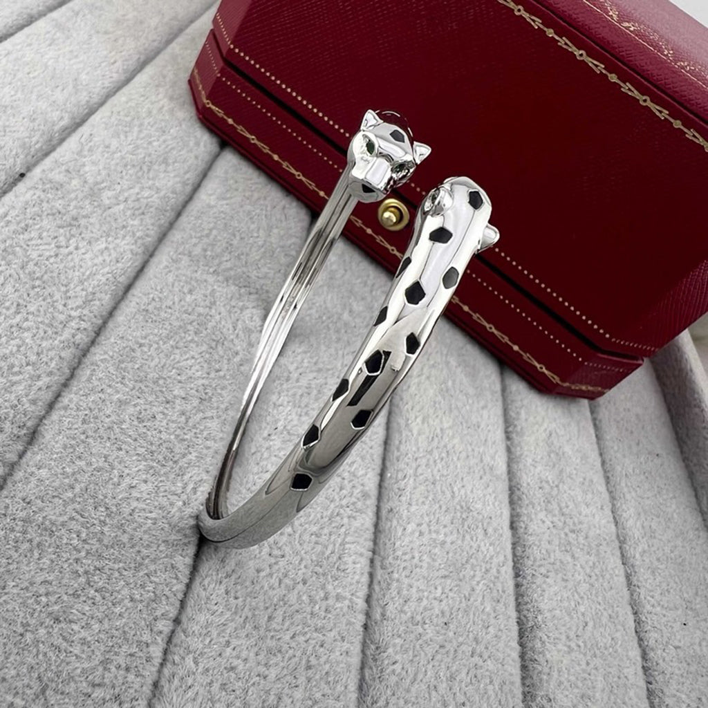 [⭐Hinora Jewelry]PANTHERE DOUBLE HEADED OPEN BRACELET