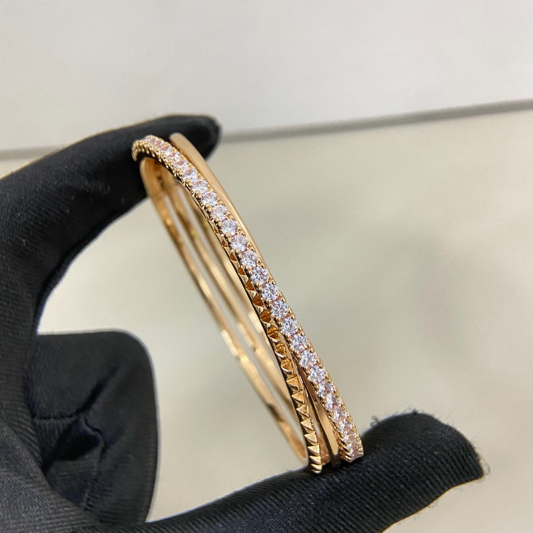 [⭐Hinora Jewelry]ETINCELLE HALF-PAVED DIAMOND BRACELET