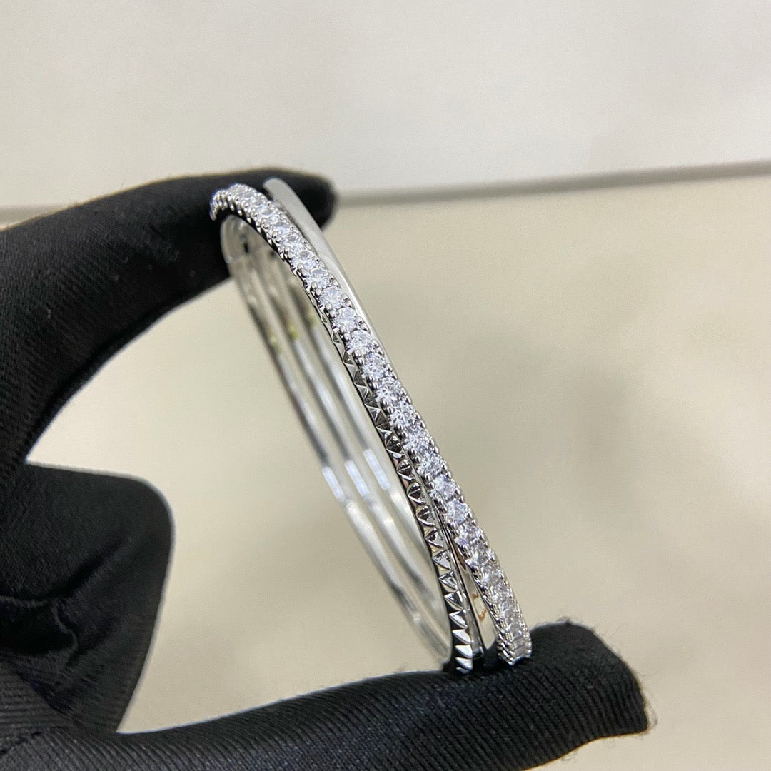 [⭐Hinora Jewelry]ETINCELLE HALF-PAVED DIAMOND BRACELET