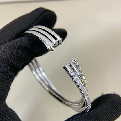 [⭐Hinora Jewelry]ETINCELLE HALF-PAVED DIAMOND BRACELET