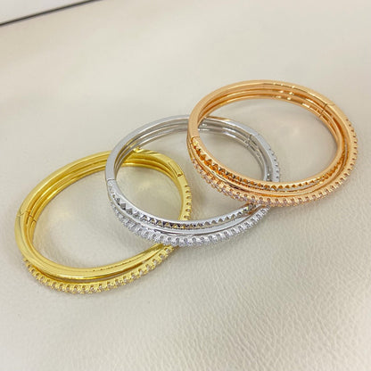 [⭐Hinora Jewelry]ETINCELLE HALF-PAVED DIAMOND BRACELET