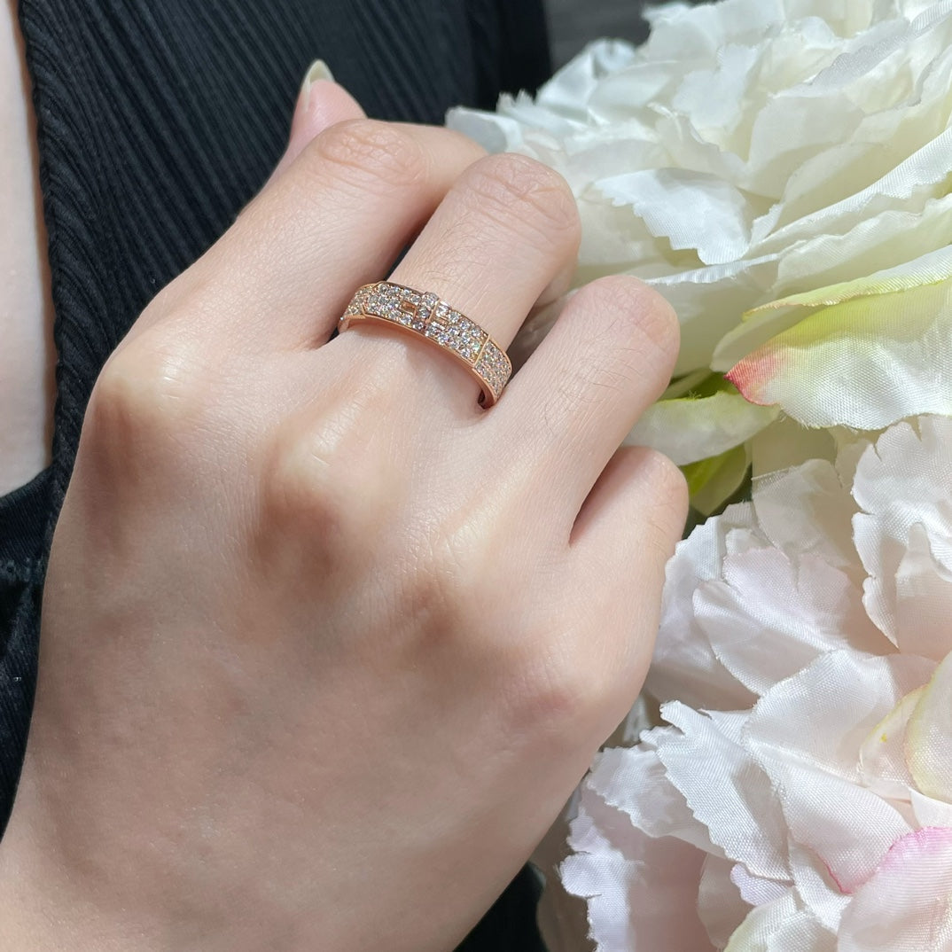 [⭐Hinora Jewelry]KELLY PINK GOLD DIAMOND RING