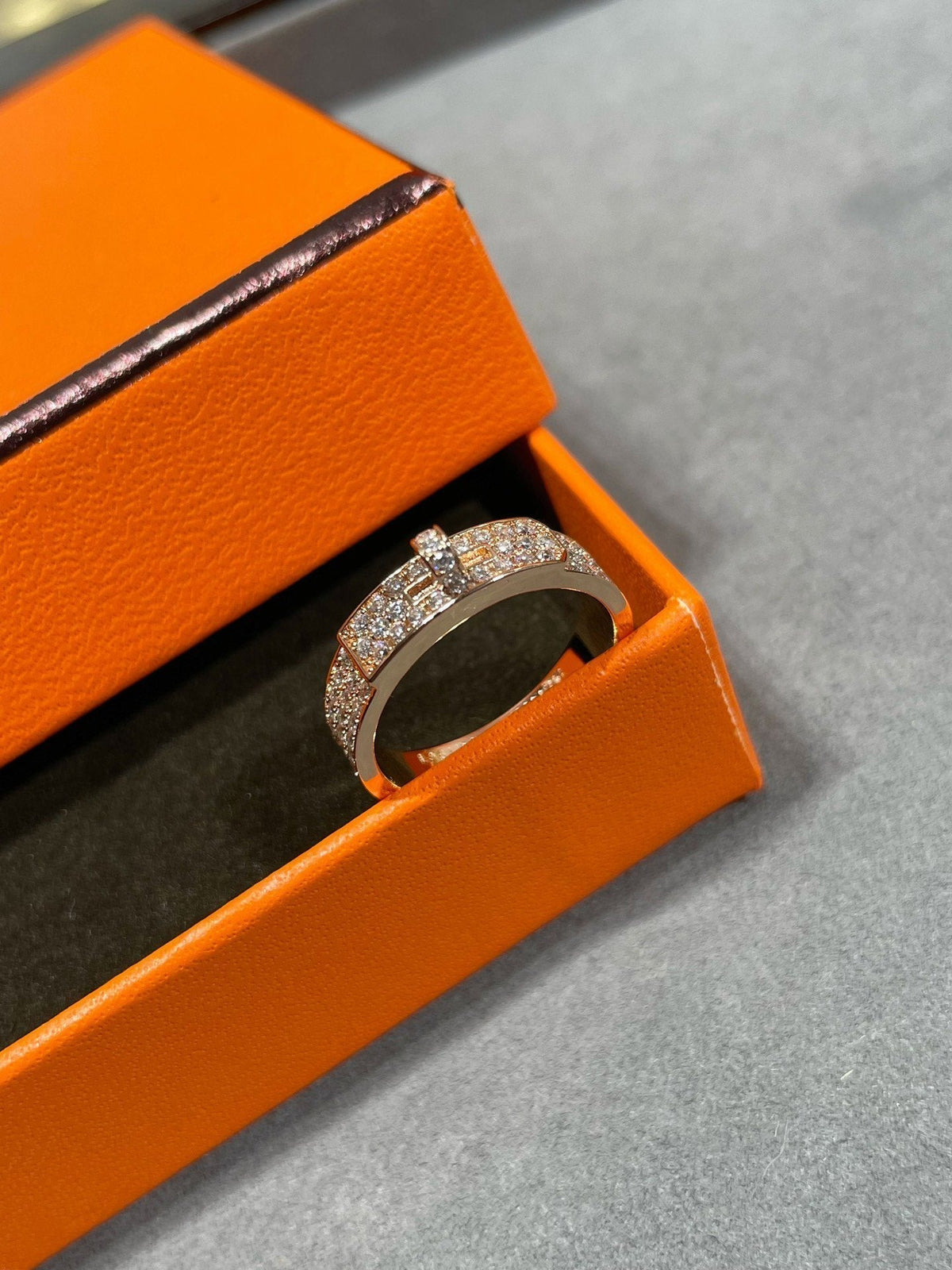 [⭐Hinora Jewelry]KELLY PINK GOLD DIAMOND RING