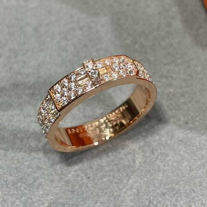 [⭐Hinora Jewelry]KELLY PINK GOLD DIAMOND RING