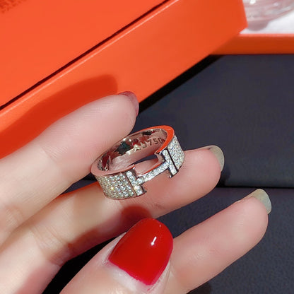 [⭐Hinora Jewelry]H RING FULL DIAMOND