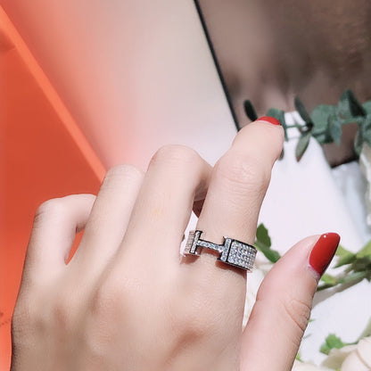 [⭐Hinora Jewelry]H RING FULL DIAMOND