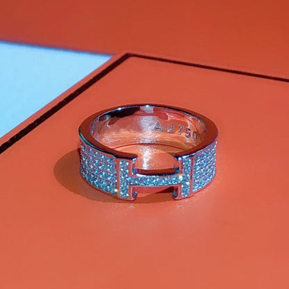 [⭐Hinora Jewelry]H RING FULL DIAMOND