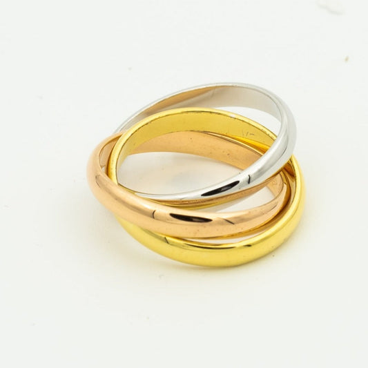 [⭐Hinora Jewelry Jewelry]TRINITY RING GOLD PINK GOLD SILVER