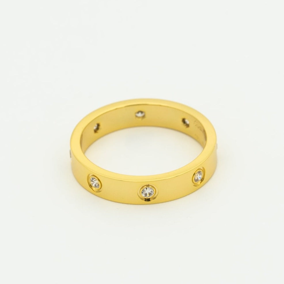 [⭐Hinora Jewelry]LOVE RING 3.6MM 8 DIAMONDS