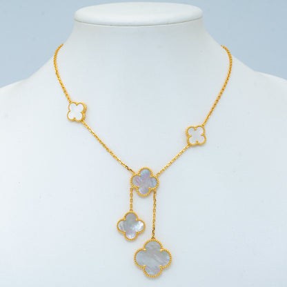 [⭐Hinora Jewelry]CLOVER MOTHER OF PEARL NECKLACE 6 MOTIF
