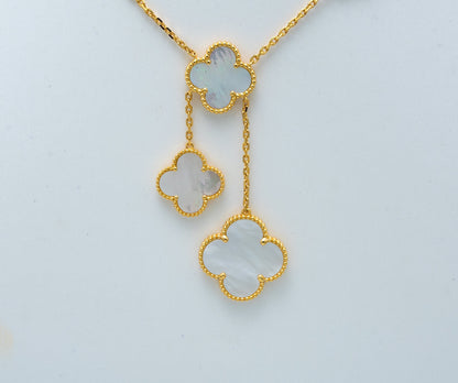 [⭐Hinora Jewelry]CLOVER MOTHER OF PEARL NECKLACE 6 MOTIF
