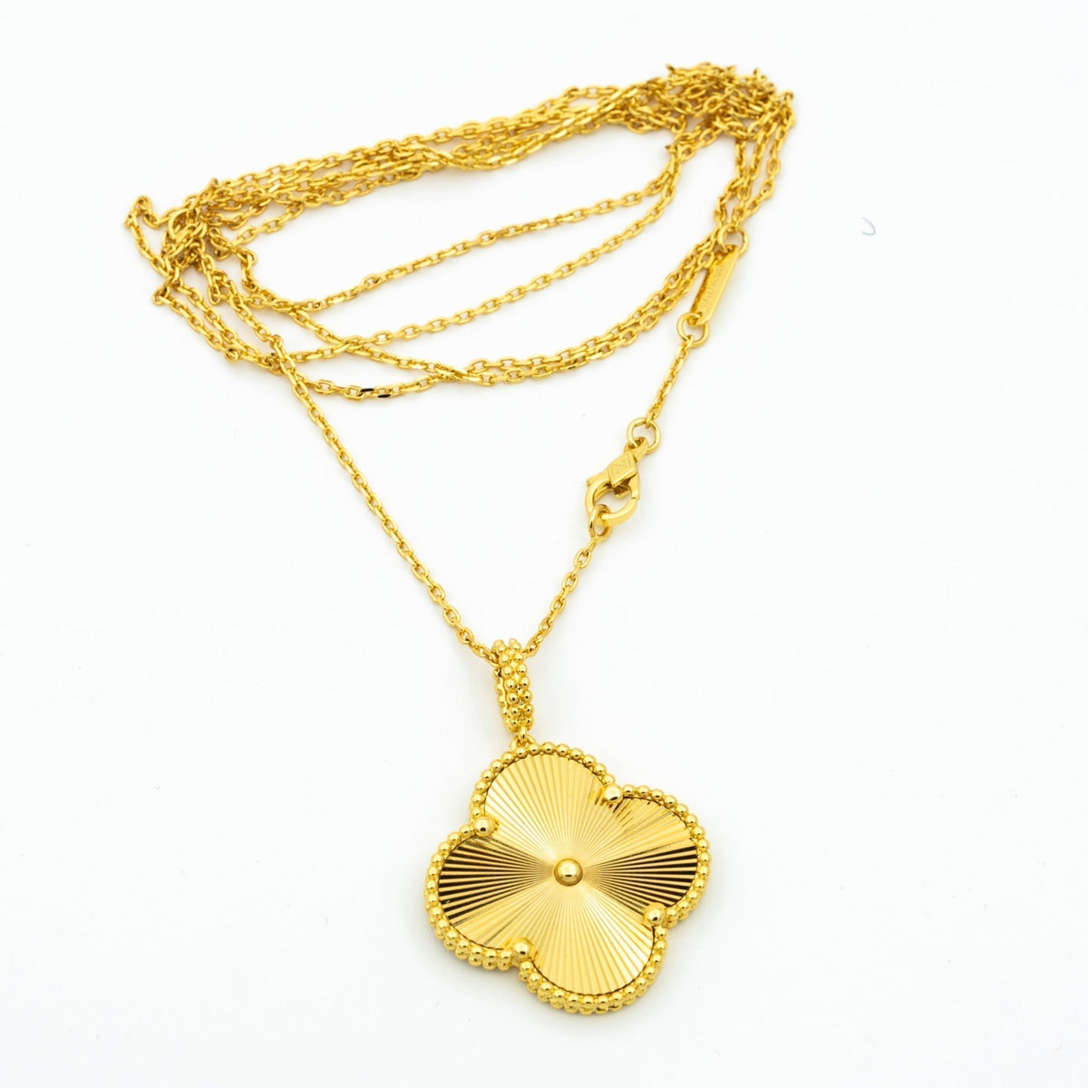 [⭐Hinora Jewelry]CLOVER 25MM PEDANT NECKLACE GOLD