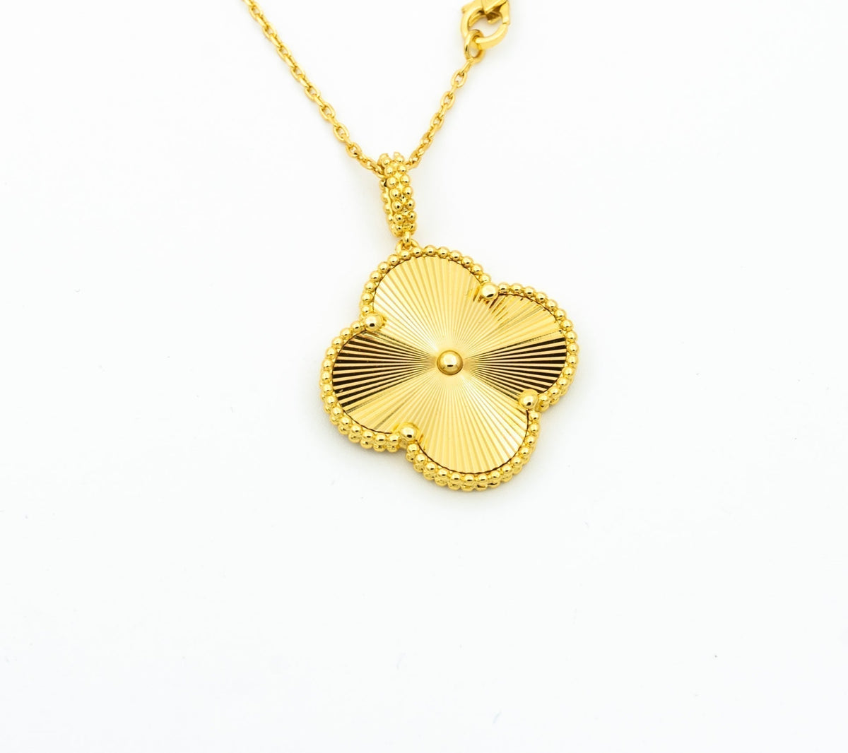 [⭐Hinora Jewelry]CLOVER 25MM PEDANT NECKLACE GOLD