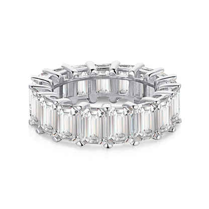 [Hinora Jewelry]0.75 Carat Elegant Emerald Cut Tennis Ring