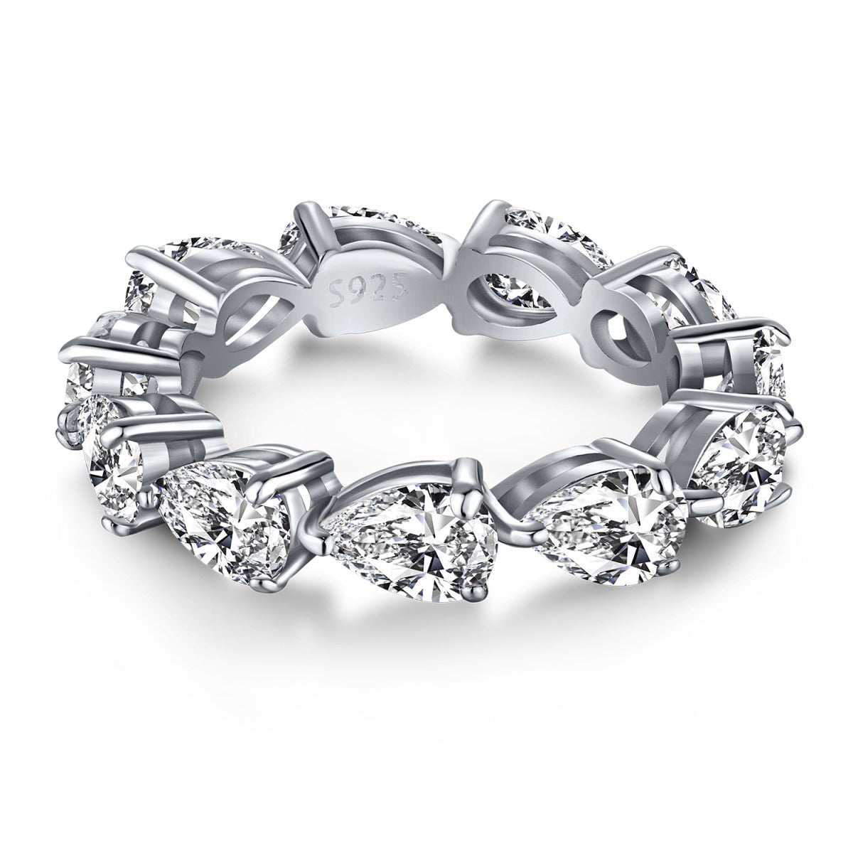 [Hinora Jewelry]Exquisite Pear Cut Tennis Ring