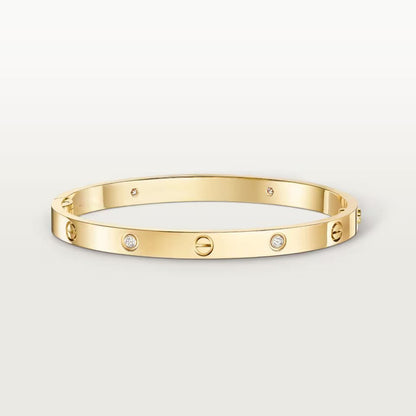 [⭐Hinora Jewelry]LOVE BRACELET 4.8MM 4 DIAMONDS