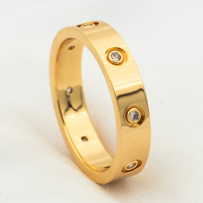 [⭐Hinora Jewelry]LOVE RING 3.6MM 8 DIAMONDS