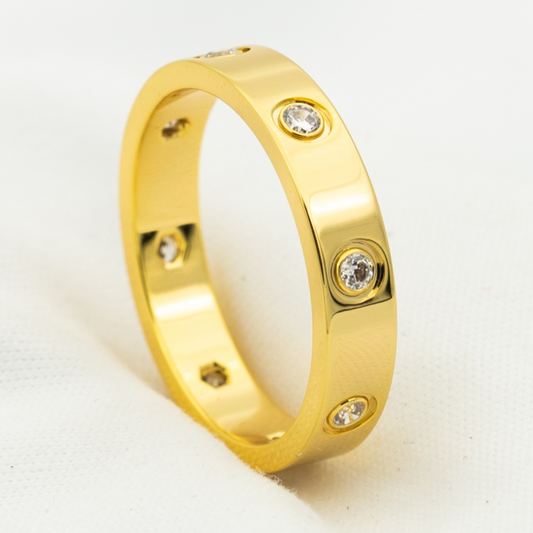 [⭐Hinora Jewelry]LOVE RING 3.6MM 8 DIAMONDS
