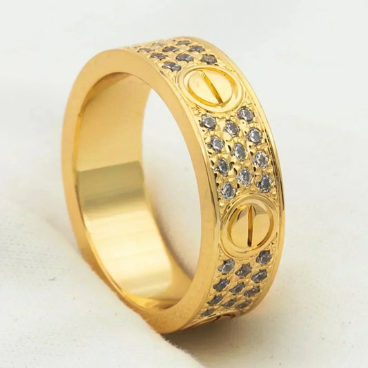 [⭐Hinora Jewelry]LOVE RING 5.5MM DIAMONDS PAVED