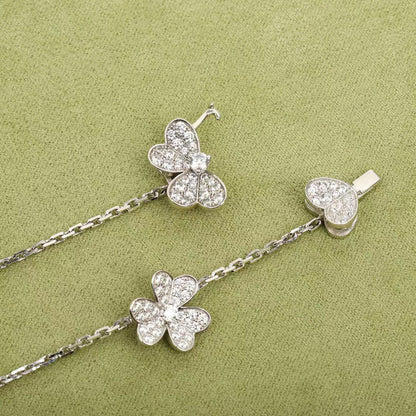 [⭐Hinora Jewelry]FRIVOLE SILVER 9 FLOWERS NECKLACE