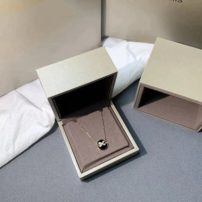 [⭐Hinora Jewelry]JEUX DE ROSE GOLD DIAMOND NECKLACE