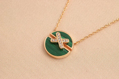 [⭐Hinora Jewelry]JEUX DE ROSE GOLD DIAMOND NECKLACE