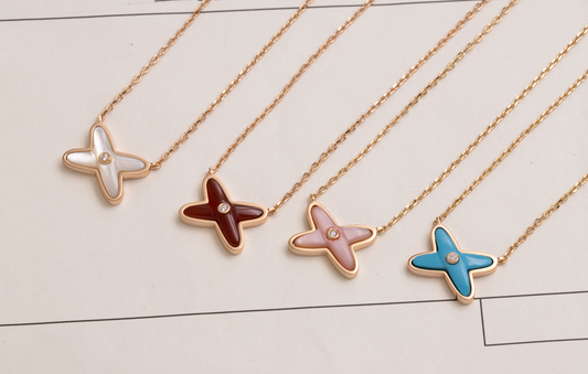 [⭐Hinora Jewelry]JEUX DE NECKLACE 1 DIAMOND