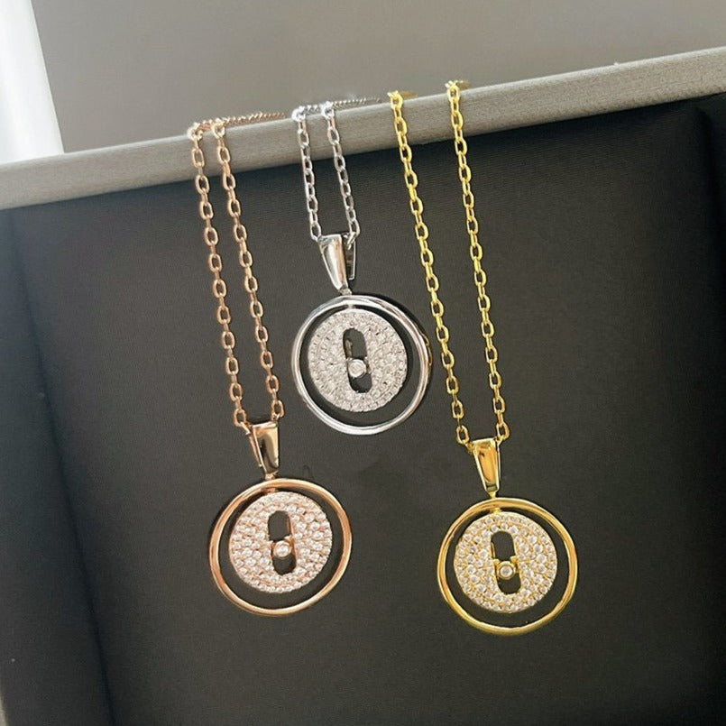 [⭐Hinora Jewelry]Demo MOVER PM PAVED NECKLACE