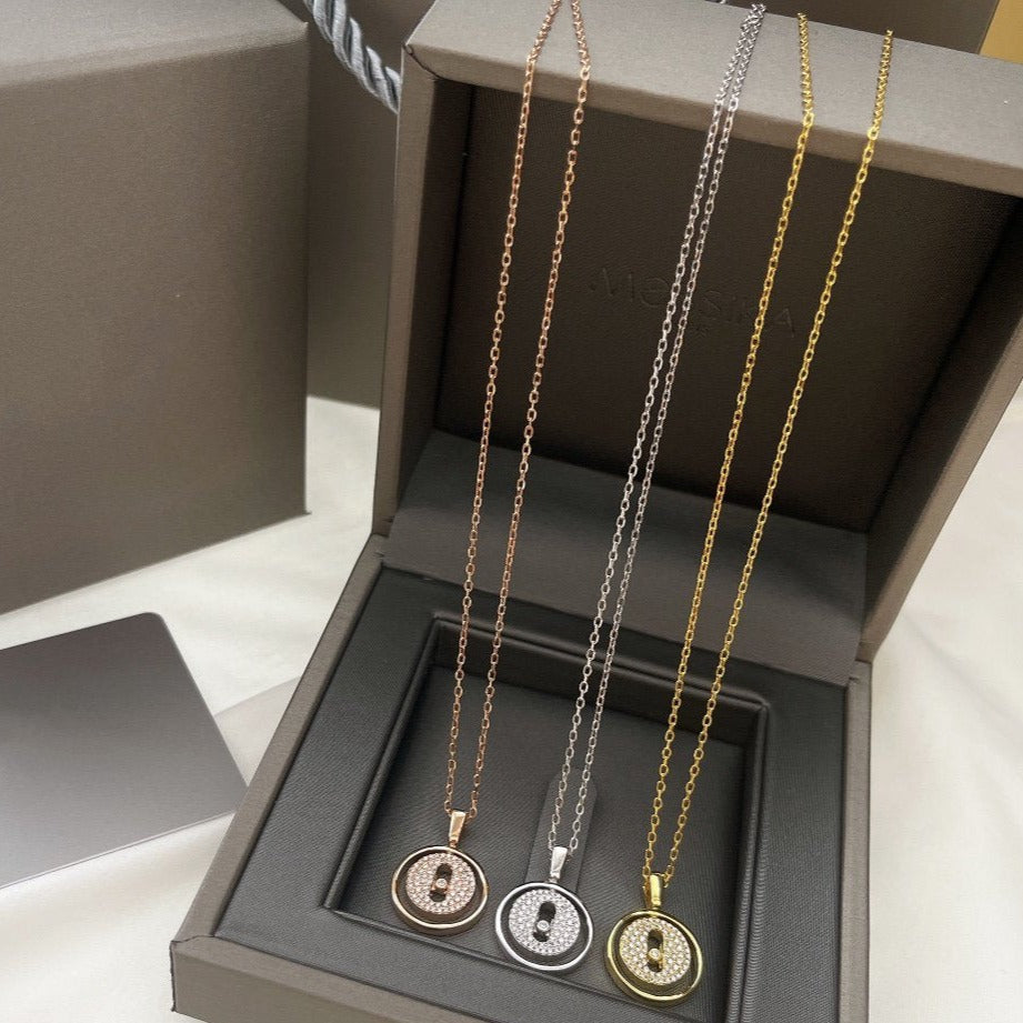 [⭐Hinora Jewelry]Demo MOVER PM PAVED NECKLACE