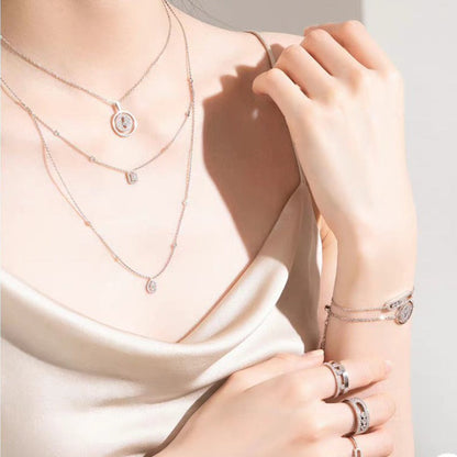 [⭐Hinora Jewelry]Demo MOVER PM PAVED NECKLACE