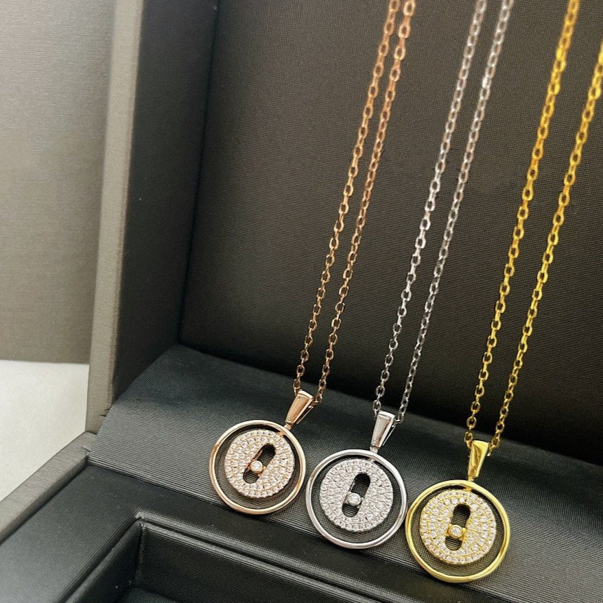 [⭐Hinora Jewelry]Demo MOVER PM PAVED NECKLACE
