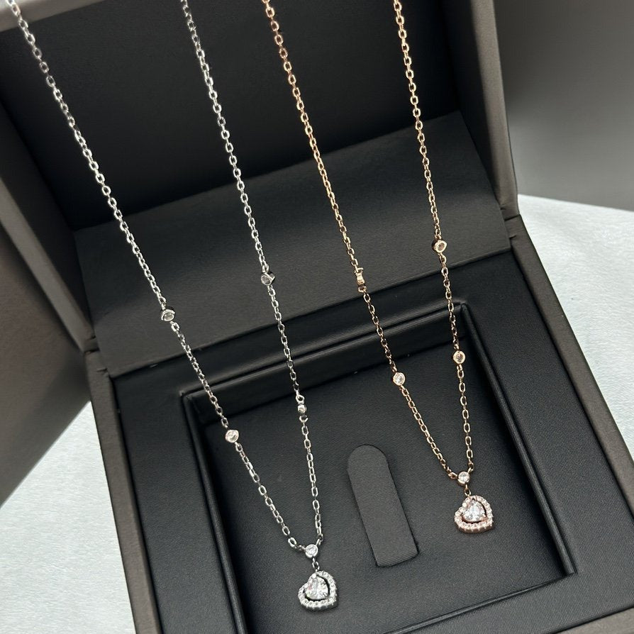 [⭐Hinora Jewelry]JOY HEART DIAMOND NECKLACE