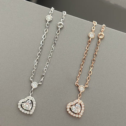 [⭐Hinora Jewelry]JOY HEART DIAMOND NECKLACE