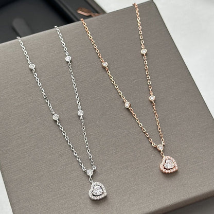 [⭐Hinora Jewelry]JOY HEART DIAMOND NECKLACE