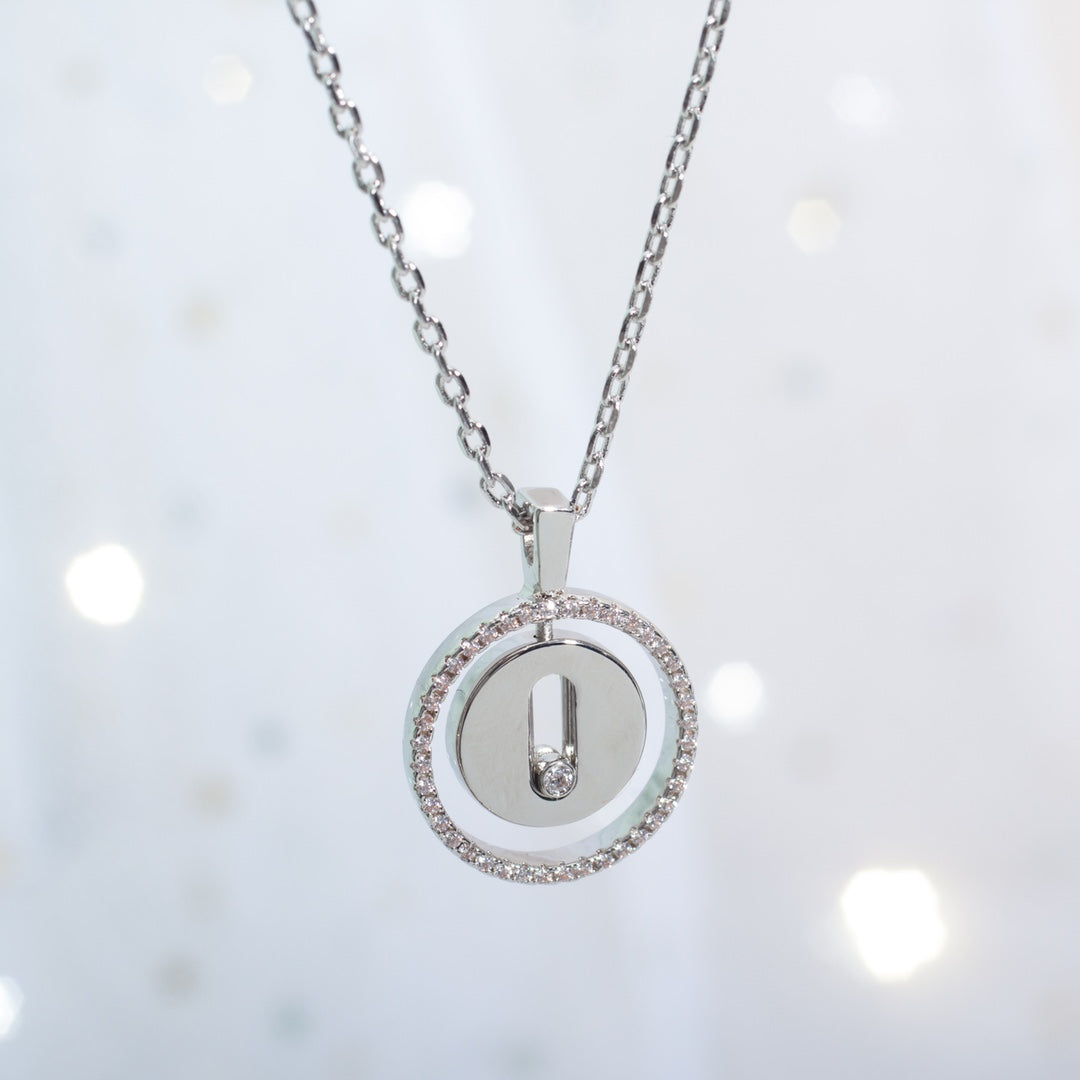 [⭐Hinora Jewelry]Demo MOVE PM NECKLACE SILVER DIAMOND