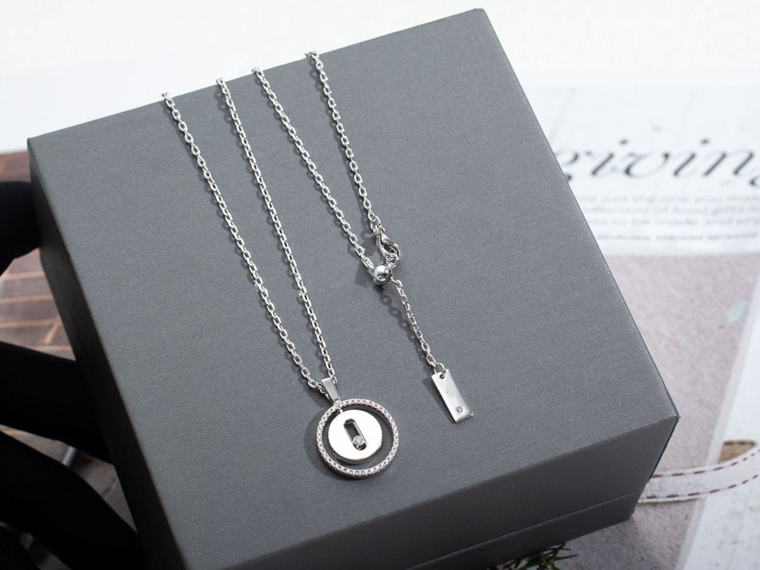 [⭐Hinora Jewelry]Demo MOVE PM NECKLACE SILVER DIAMOND