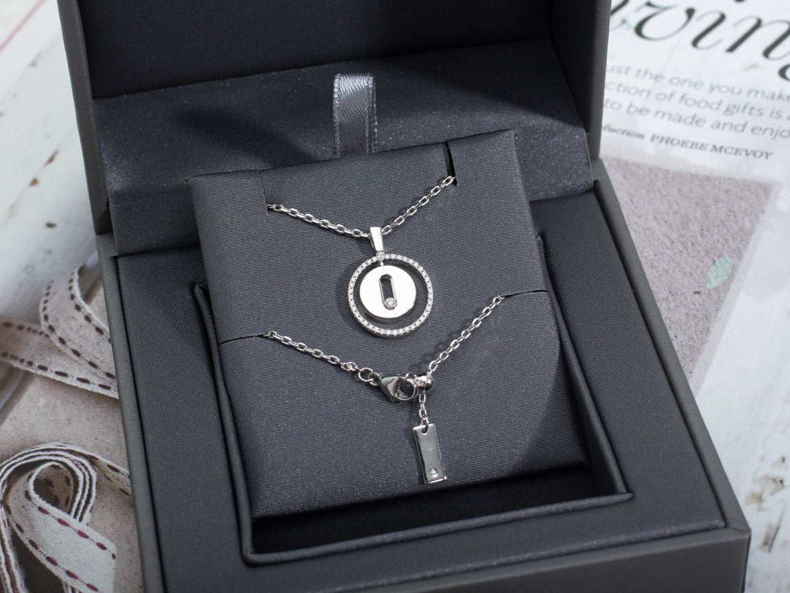 [⭐Hinora Jewelry]Demo MOVE PM NECKLACE SILVER DIAMOND