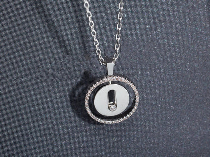 [⭐Hinora Jewelry]Demo MOVE PM NECKLACE SILVER DIAMOND