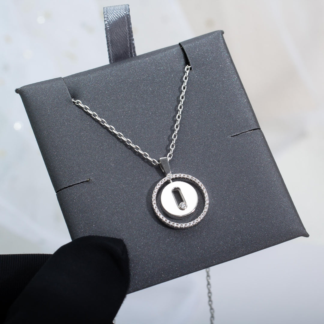 [⭐Hinora Jewelry]Demo MOVE PM NECKLACE SILVER DIAMOND