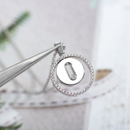 [⭐Hinora Jewelry]Demo MOVE PM NECKLACE SILVER DIAMOND